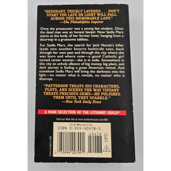 Dark Lady by Richard North Patterson Thriller Mystery Suspense - Picture 8 of 9